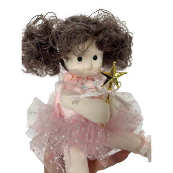 Erkeley Designs Ballerina Dancer Music Box  Doll Cuddle Kidz Moves Head Vintage - Picture 9 of 17